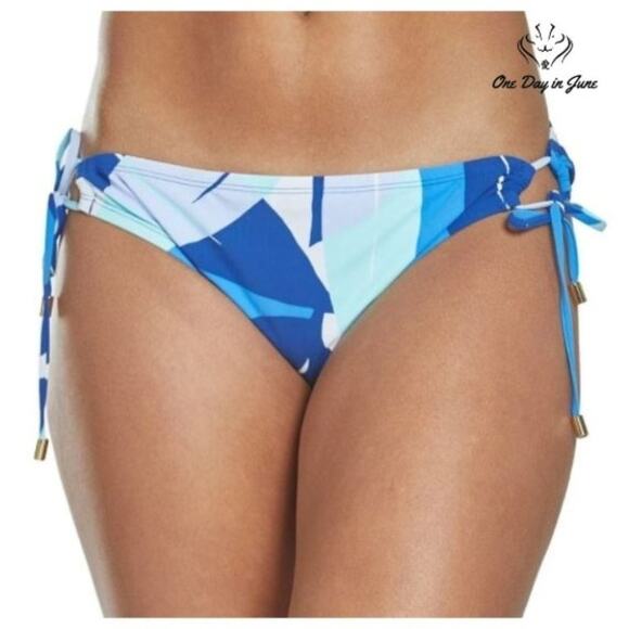 La Blanca Palm Reader Adjustable Loop Bikini Bottom Swimsuit Size 14 - Picture 1 of 4